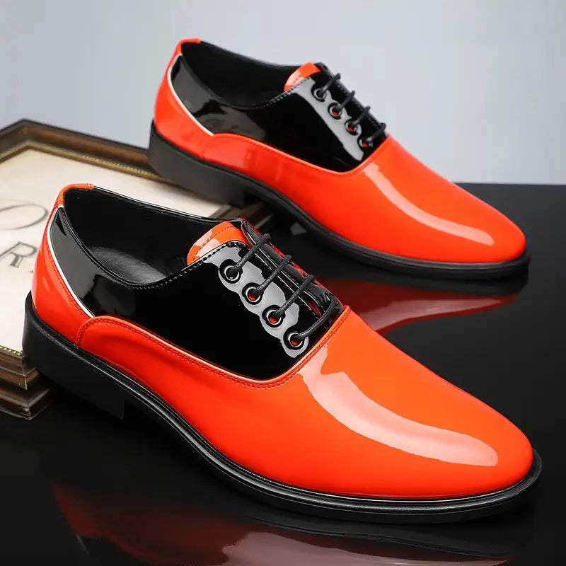 Classic Black Leather Oxford Shoes