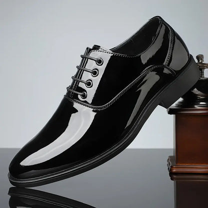 Classic Black Leather Oxford Shoes