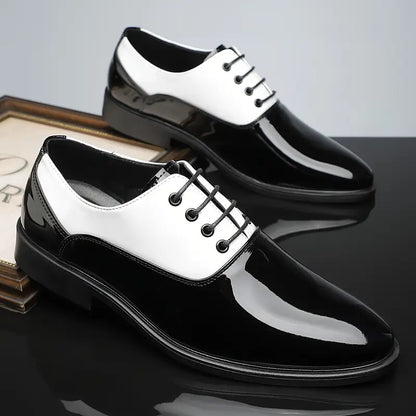 Classic Black Leather Oxford Shoes - OutfitLondon