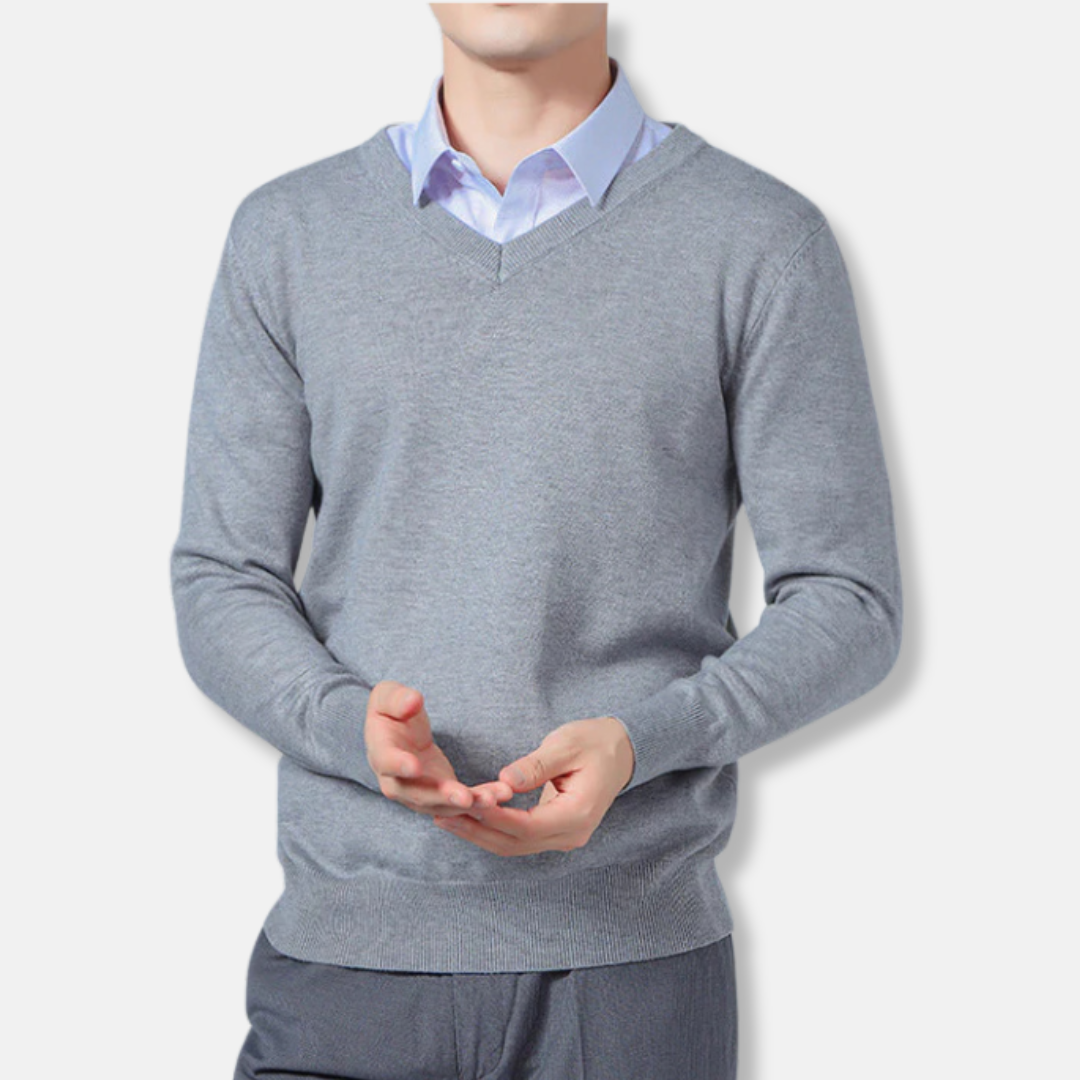 Casual Long Sleeve Crew Neck Sweatshirt for Men - OutfitLondon
