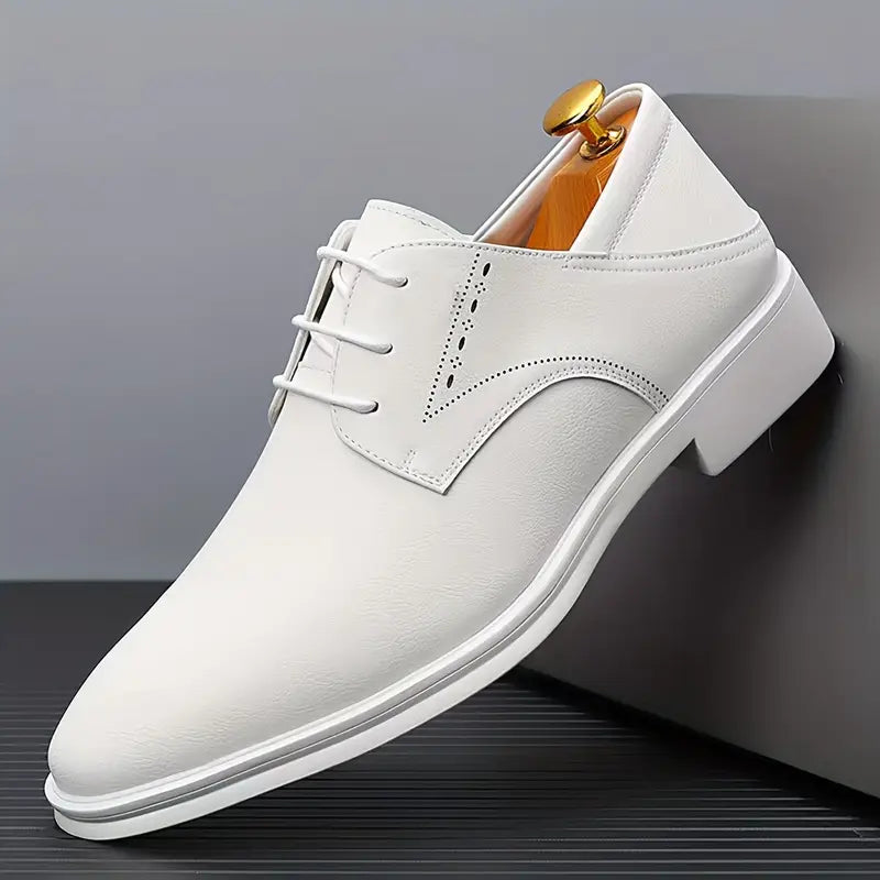 Classic Black Leather Oxfords - Smart Formal Shoes