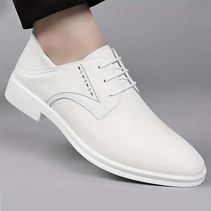 Classic Black Leather Oxfords - Smart Formal Shoes