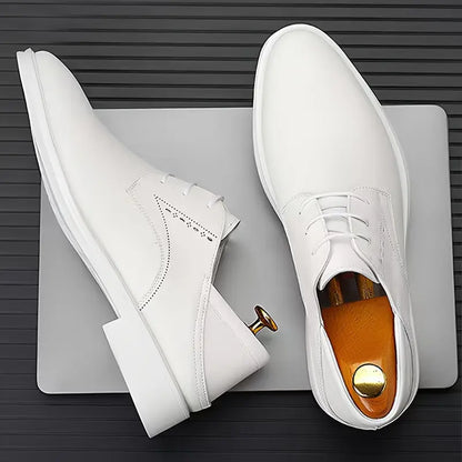 Classic Black Leather Oxfords - Smart Formal Shoes