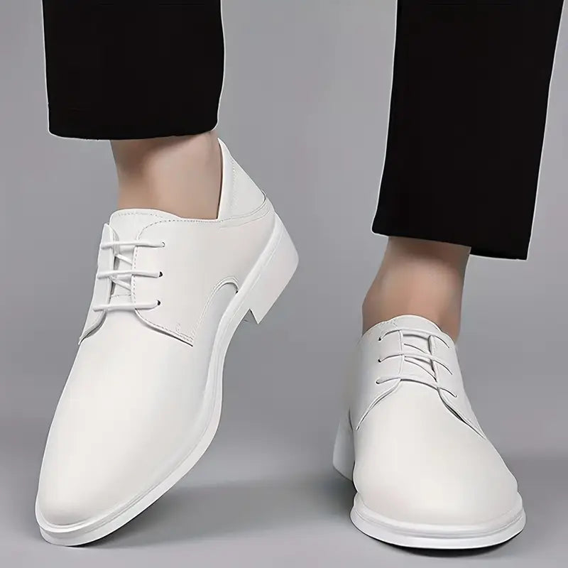 Classic Black Leather Oxfords - Smart Formal Shoes - OutfitLondon