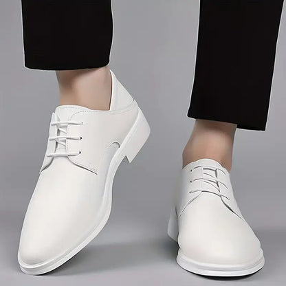 Classic Black Leather Oxfords - Smart Formal Shoes - OutfitLondon