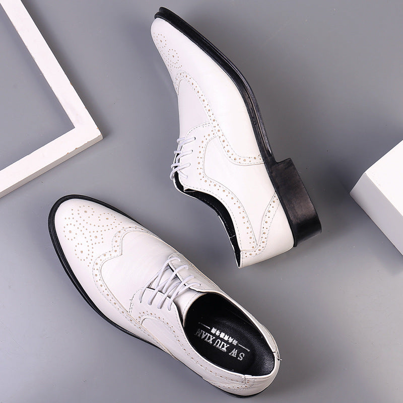 Classic Men's Leather Oxford Dress Shoes