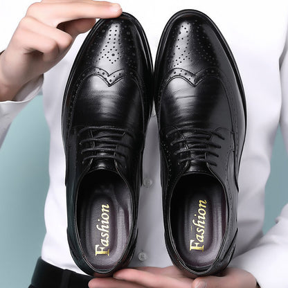 Classic Men's Leather Oxford Dress Shoes
