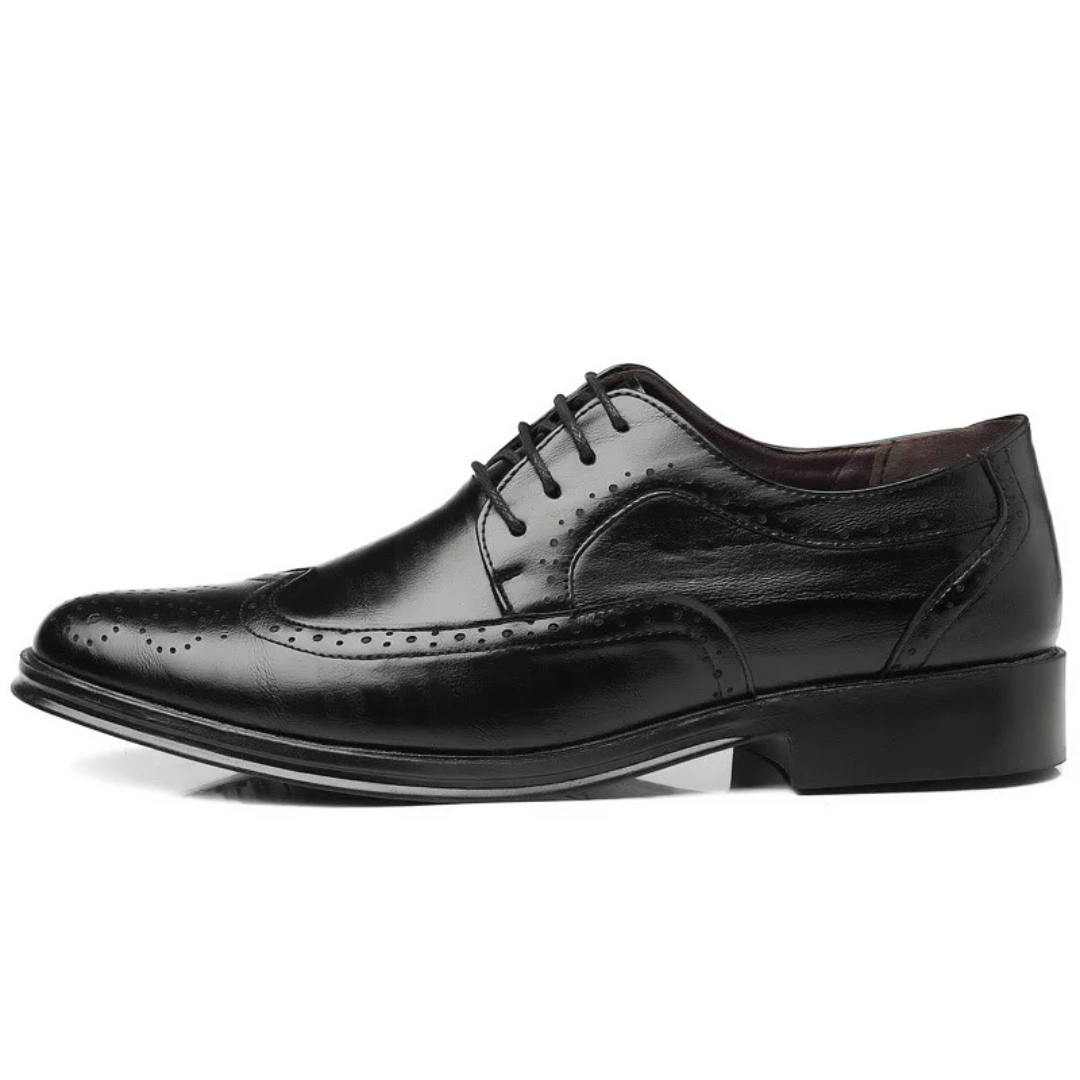 Classic Men's Leather Oxford Dress Shoes