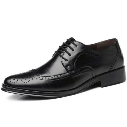Classic Men's Leather Oxford Dress Shoes
