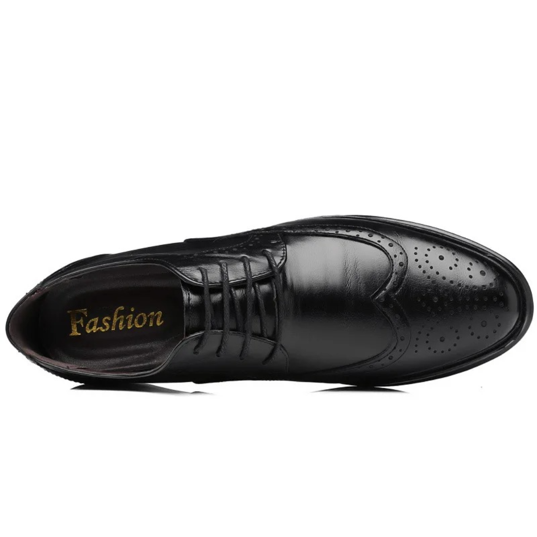 Classic Men's Leather Oxford Dress Shoes