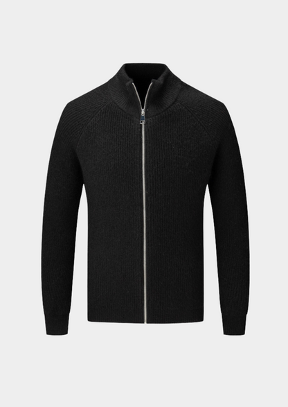 Men's Thick Zipper Crew Neck Sweater