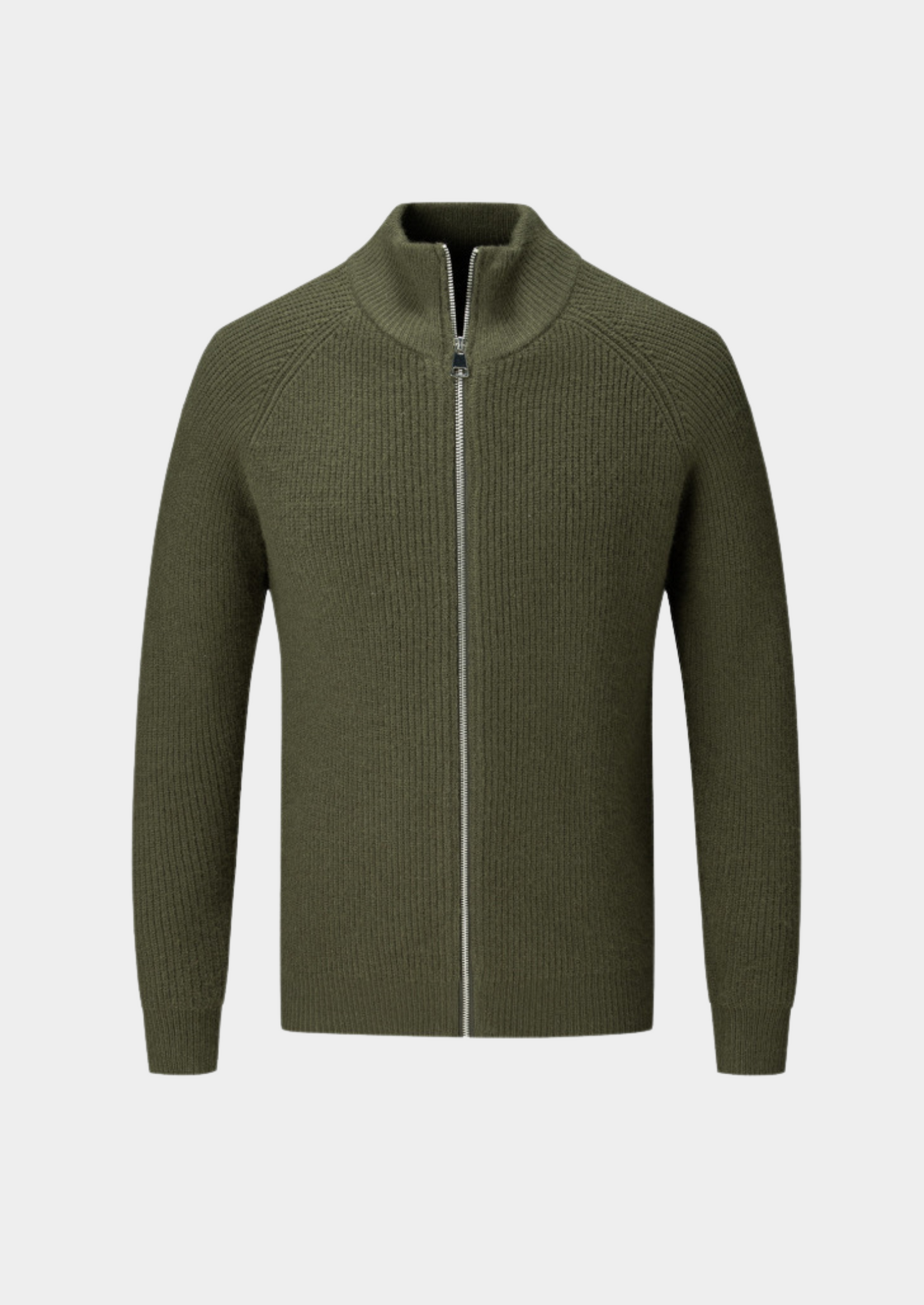 Men's Thick Zipper Crew Neck Sweater