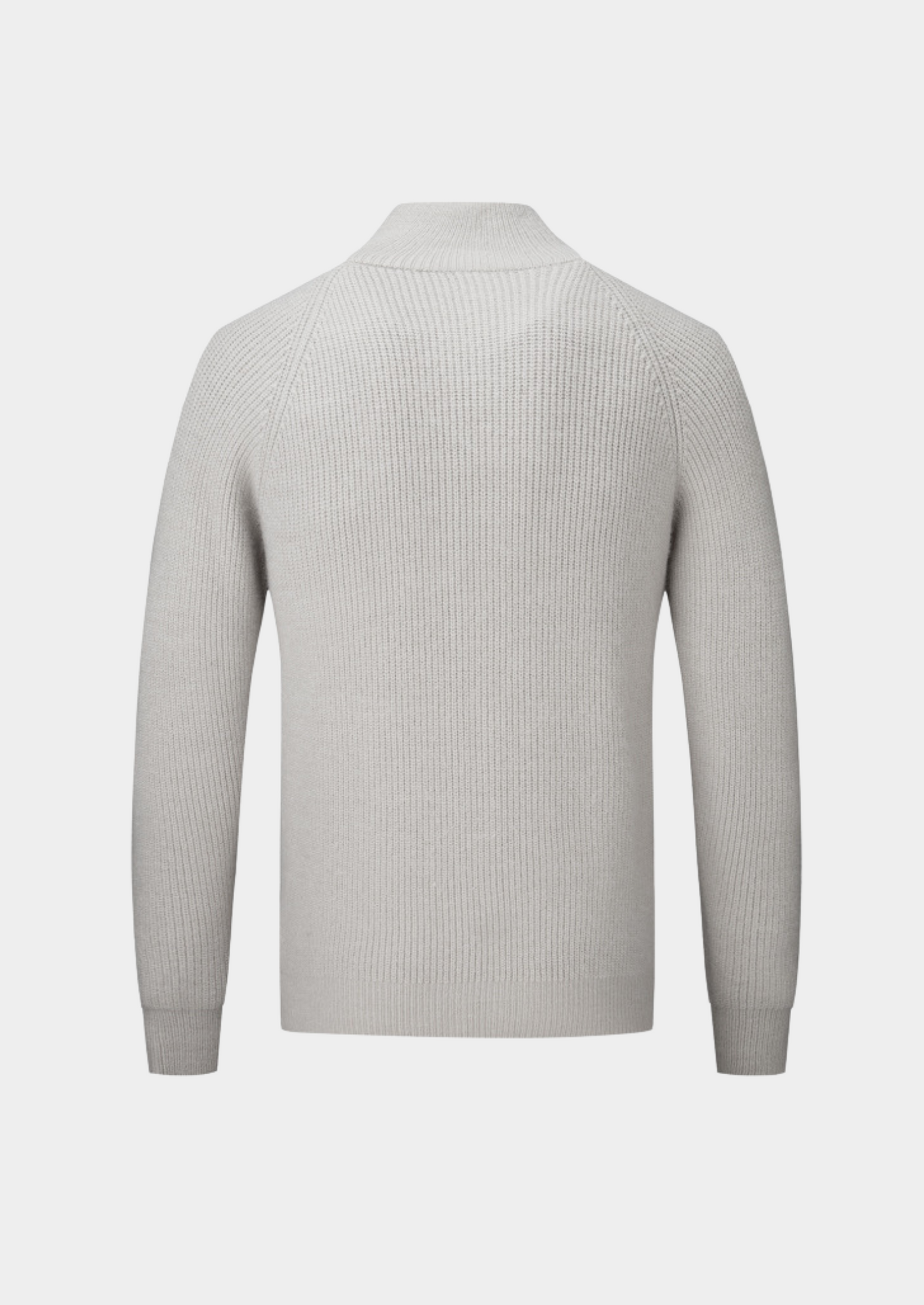 Men's Thick Zipper Crew Neck Sweater
