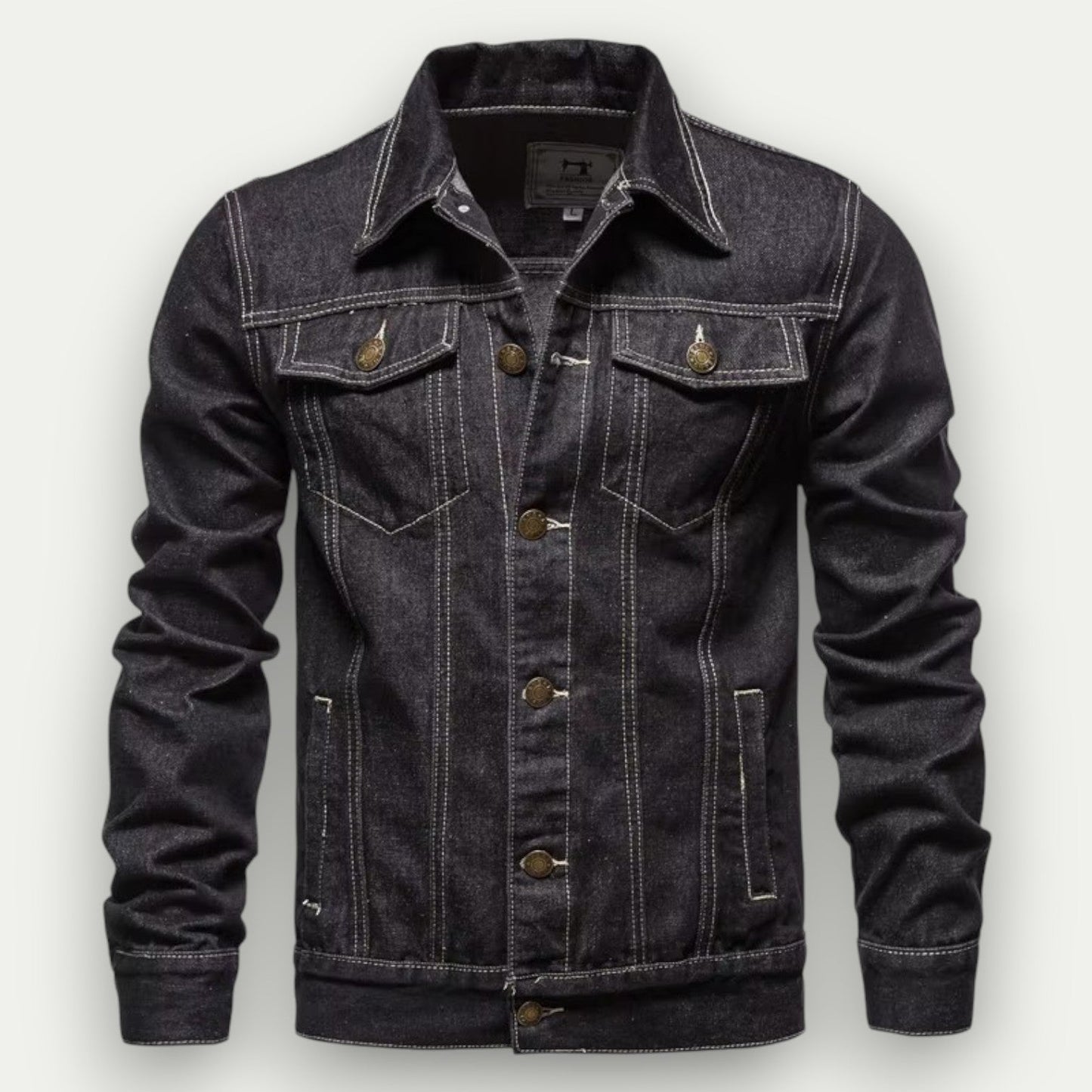Timeless Black Jeans Jacket