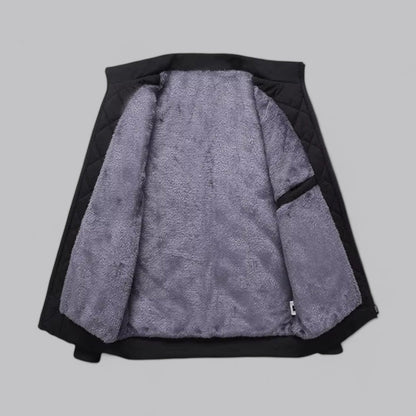 Men's Padded Zipper Bomber Coat
