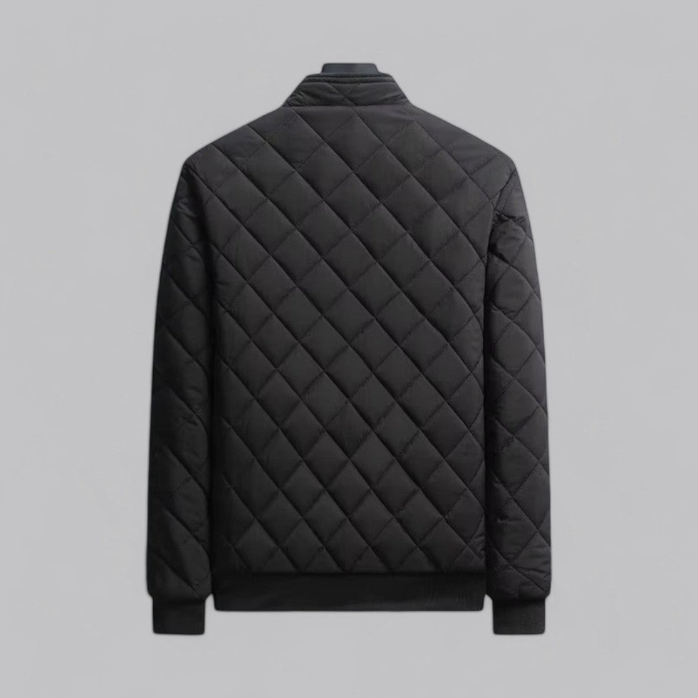 Men's Padded Zipper Bomber Coat