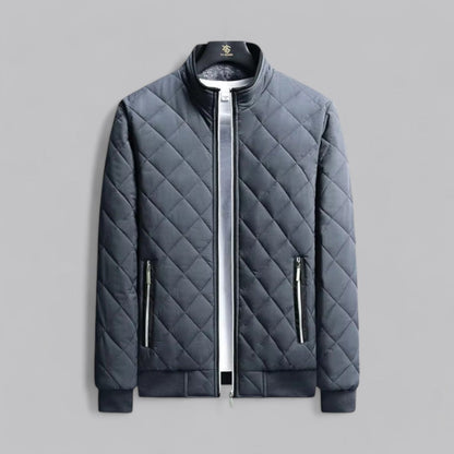 Men's Padded Zipper Bomber Coat