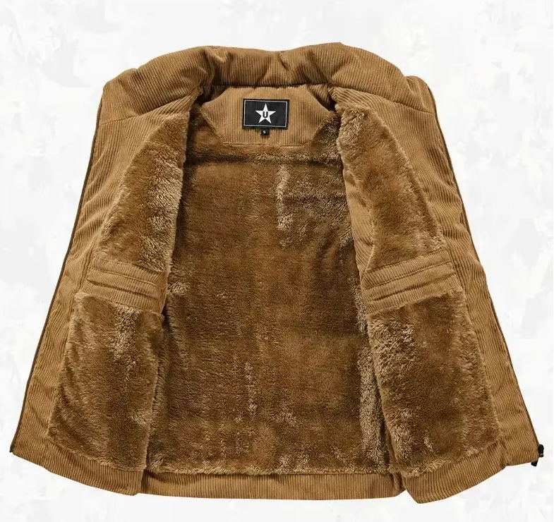 Warm Mens Quilted Fleece Body Warmer