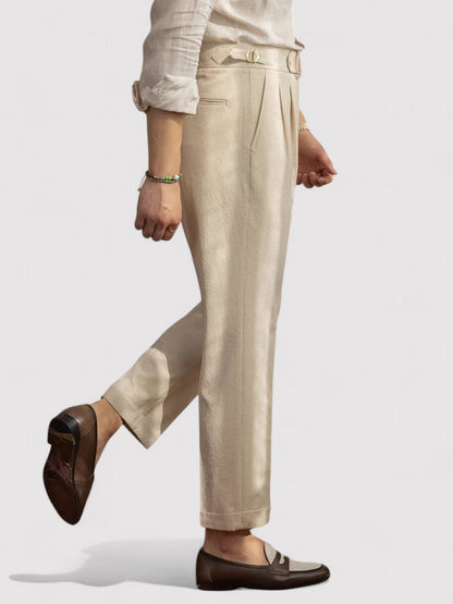 Classic Fit Pleated Mens Pants