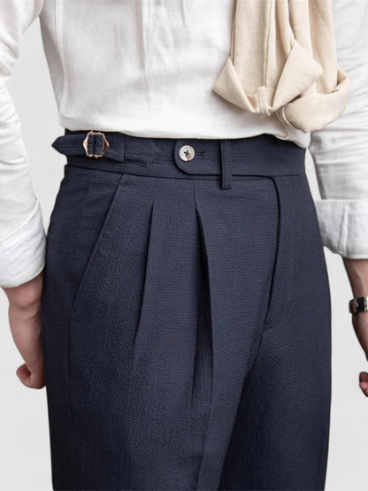 Classic Fit Pleated Mens Pants