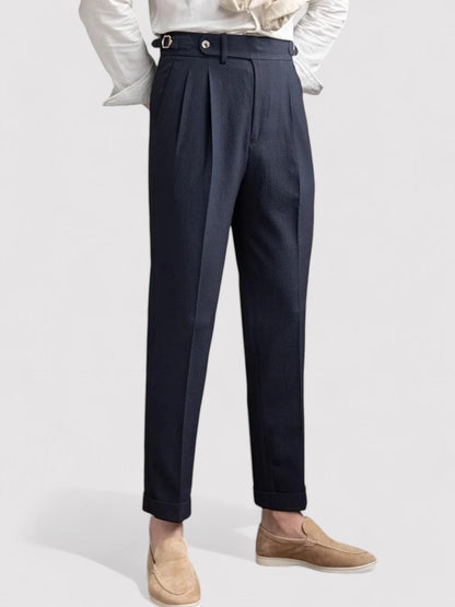 Classic Fit Pleated Mens Pants