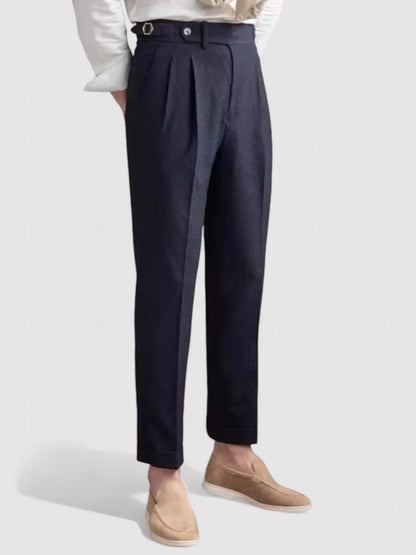 Classic Fit Pleated Mens Pants