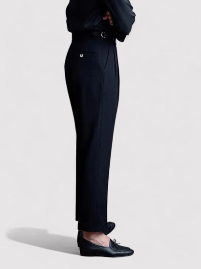 Classic Fit Pleated Mens Pants
