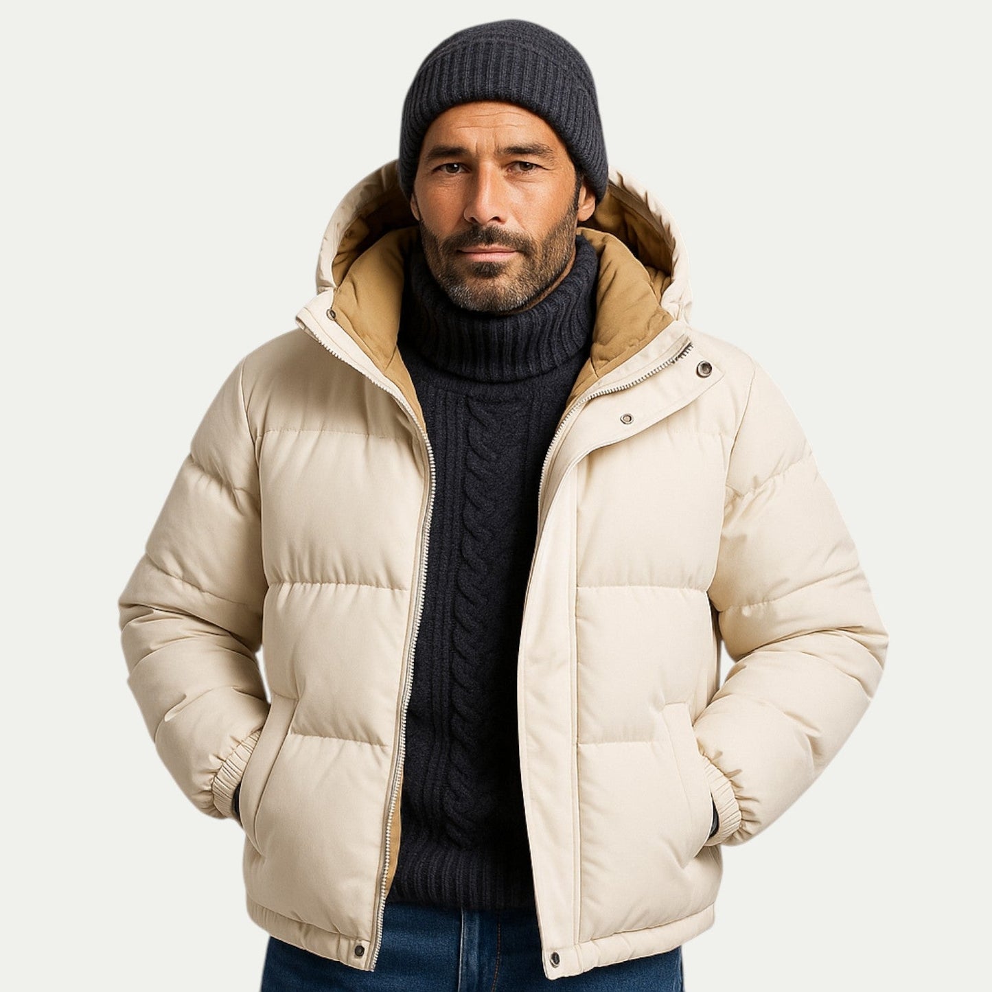 Warm Waterproof Padded Coat for Men