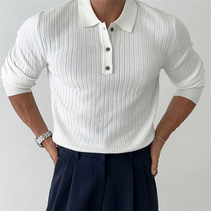 Classic Fit Textured Polo Shirt