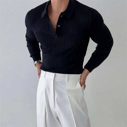 Classic Fit Textured Polo Shirt