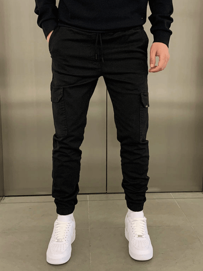 Men's Slim Fit Jogger Pants with Adjustable Waistband