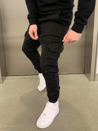 Men's Slim Fit Jogger Pants with Adjustable Waistband