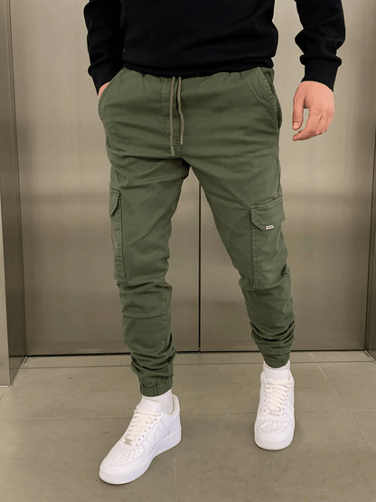 Men's Slim Fit Jogger Pants with Adjustable Waistband