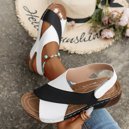 Comfortable Ankle Strap Wedge Sandals