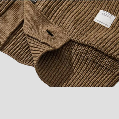 Warm Mens Wool Sweater Cardigan