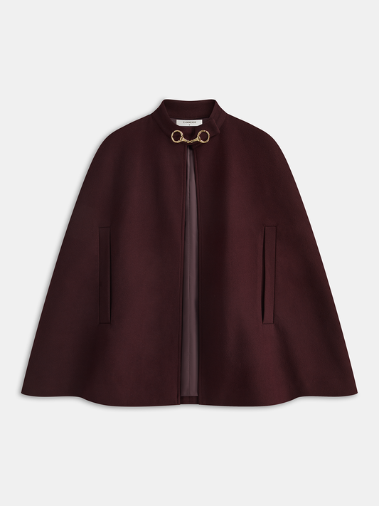 Stylish Cotton Winter Cape Coat - OutfitLondon