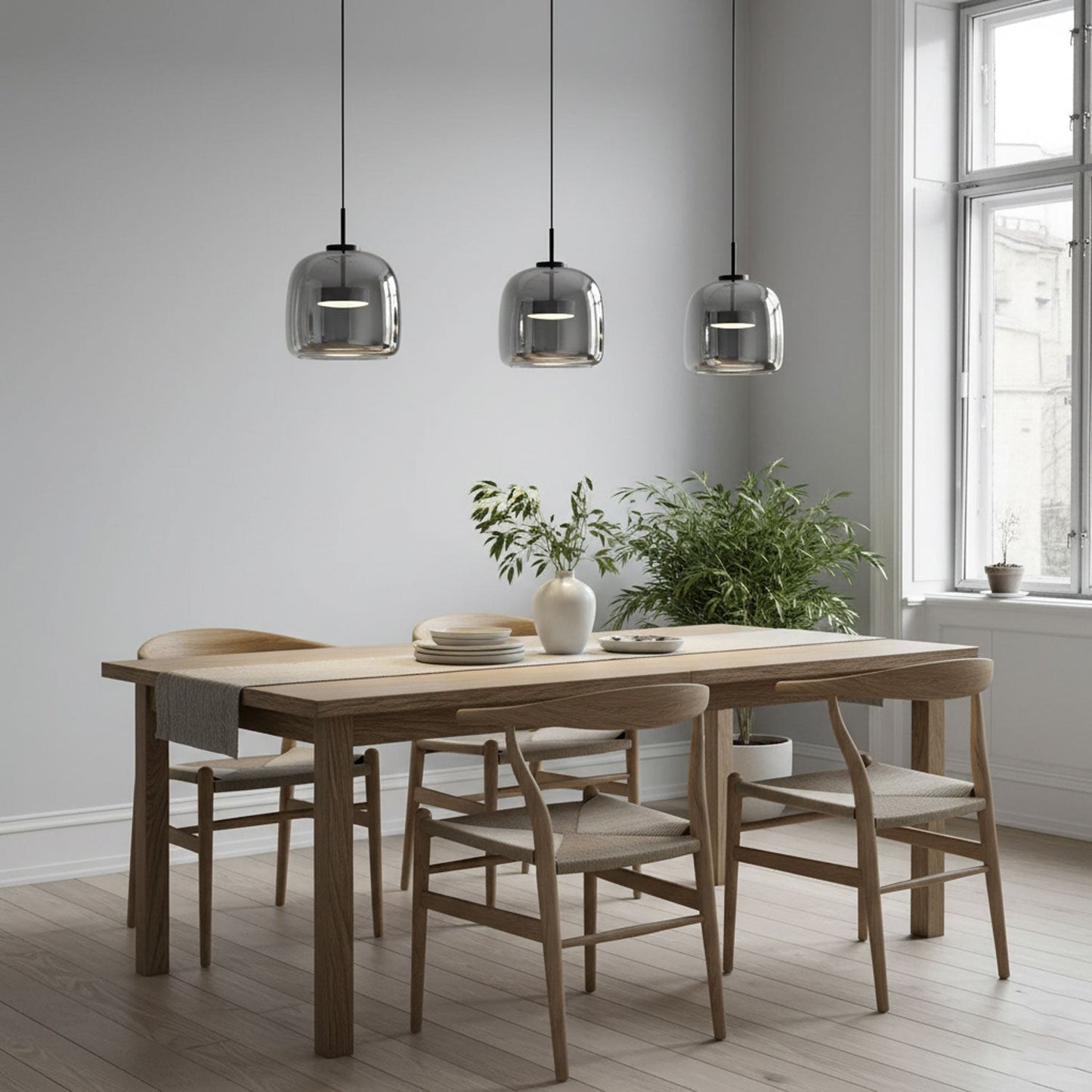 Stylish Glass Shade LED Hanging Light Fixture