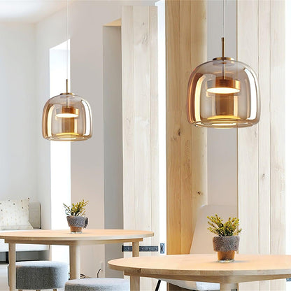 Stylish Glass Shade LED Hanging Light Fixture