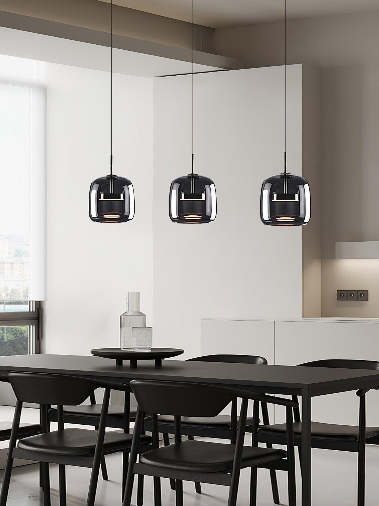 Stylish Glass Shade LED Hanging Light Fixture