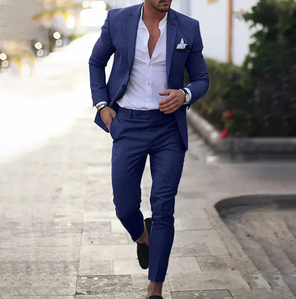 Slim Fit Men's Suit Jacket and Pants - OutfitLondon
