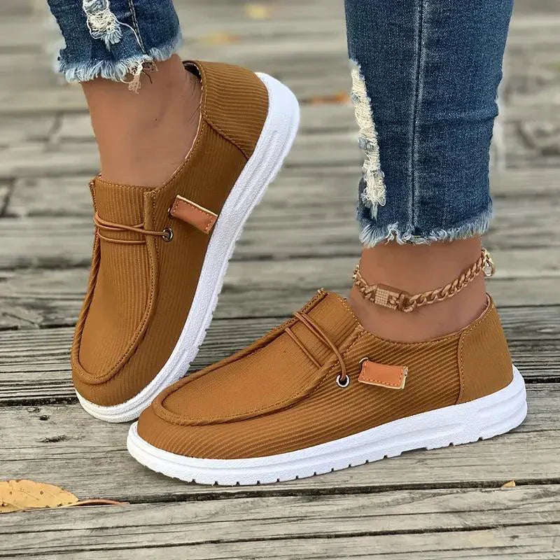 Comfy Slip On Shoes with Flexible Rubber Soles - OutfitLondon