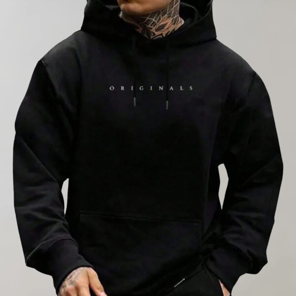 Classic Mens Pullover Hooded Sweatshirt