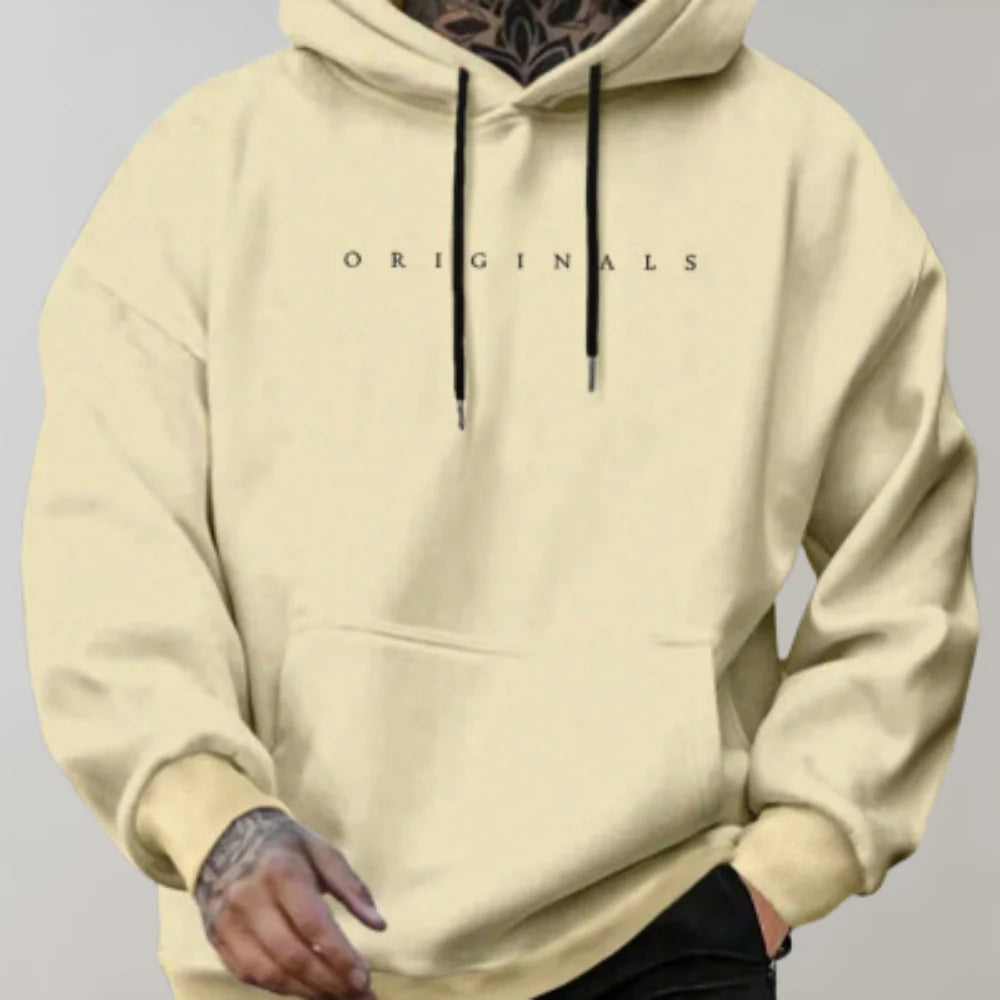 Classic Mens Pullover Hooded Sweatshirt - OutfitLondon