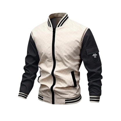 Milo | Men's Classic Dual Color Fall Bomber Jacket - OutfitLondon