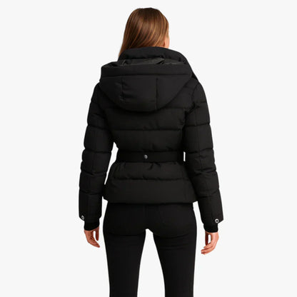 Waterproof Parka Jacket for Ladies with Belt