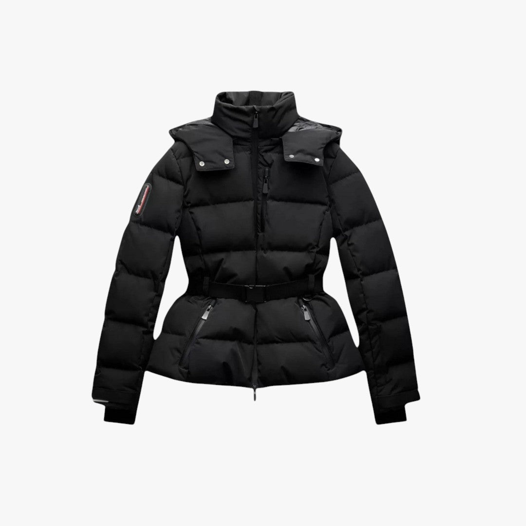 Waterproof Parka Jacket for Ladies with Belt