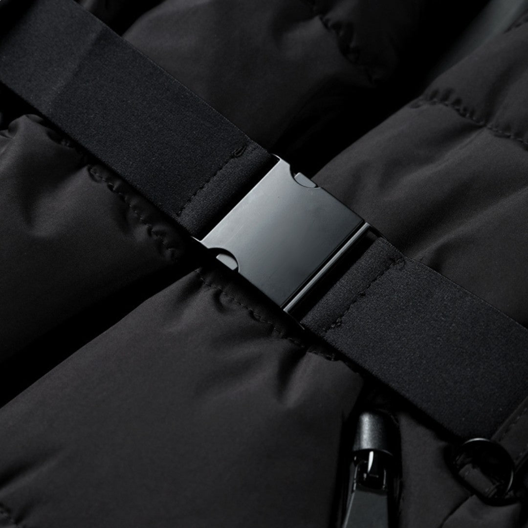 Waterproof Parka Jacket for Ladies with Belt