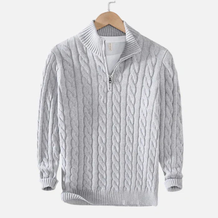Classic Luxury Mens Half Zip Sweater