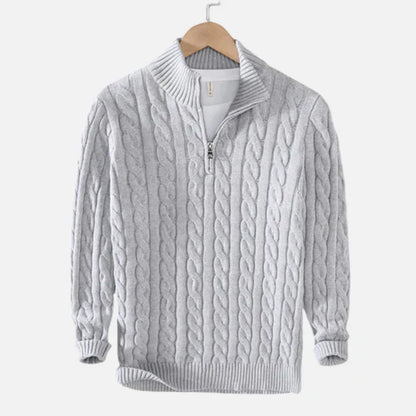 Classic Luxury Mens Half Zip Sweater