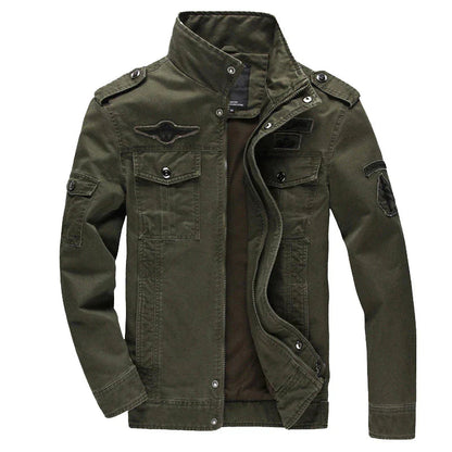 Classic Aviator Leather Jacket for Men - OutfitLondon